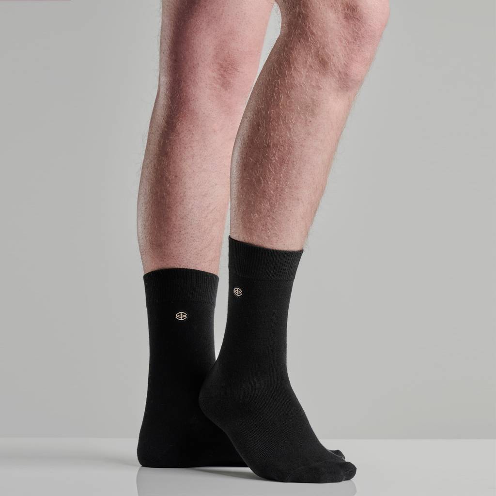 Dressokker, svart, 5 pakning